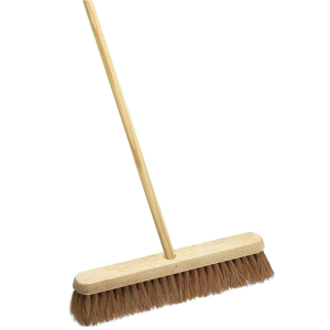 COCO BRUSH WITH SOFT FIBER FROM COCONUT HUSK – 18 INCHES